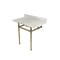 Fauceture 36X22 Marble Vanity Top W/ Brass Feet Combo, Marble/ Nickel KVPB36MB6 - alternate 1